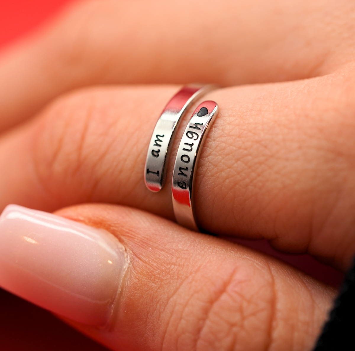 Bague « I Am Enough »