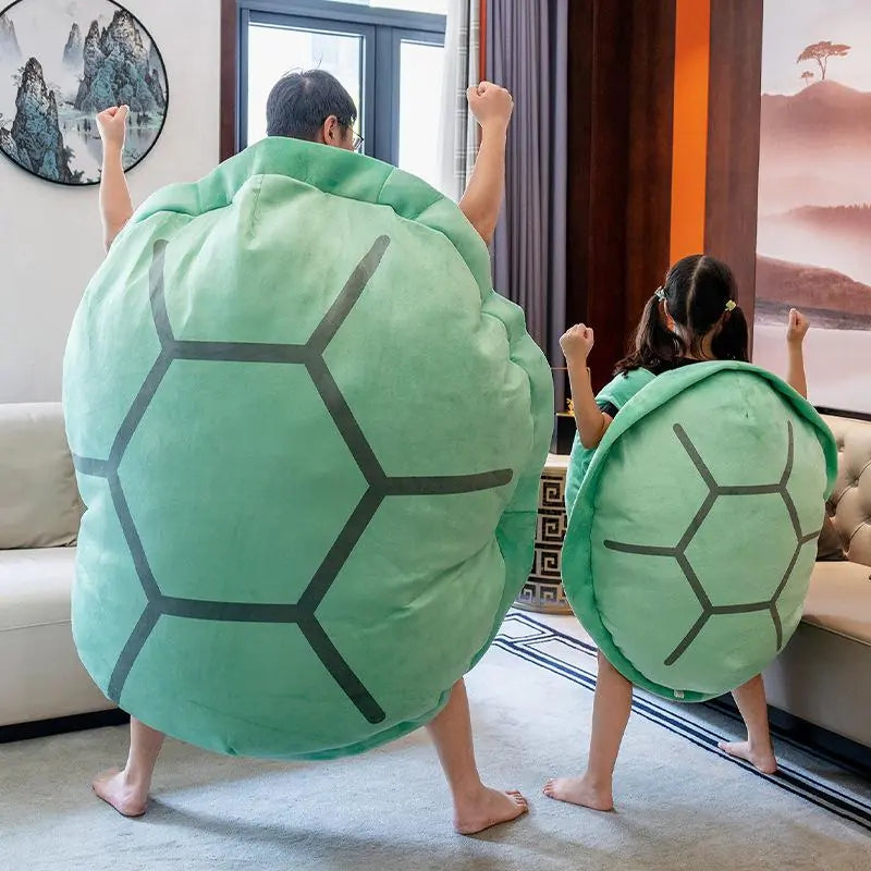 Coussins carapace de tortue portables verts