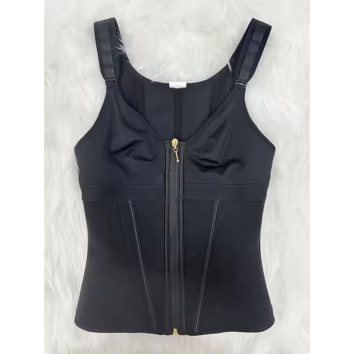 Corset gainant en maille à trois rangées de crochets