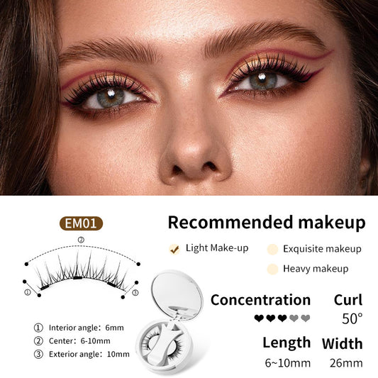 Magnetische künstliche Wimpern mit Applikator