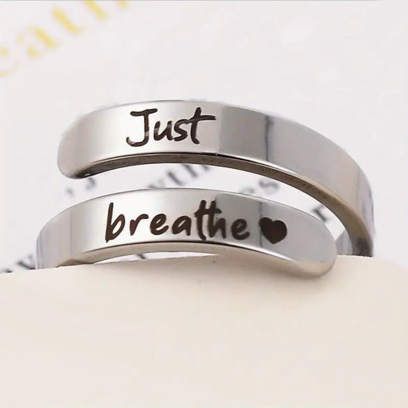 Bague cœur spirale en argent