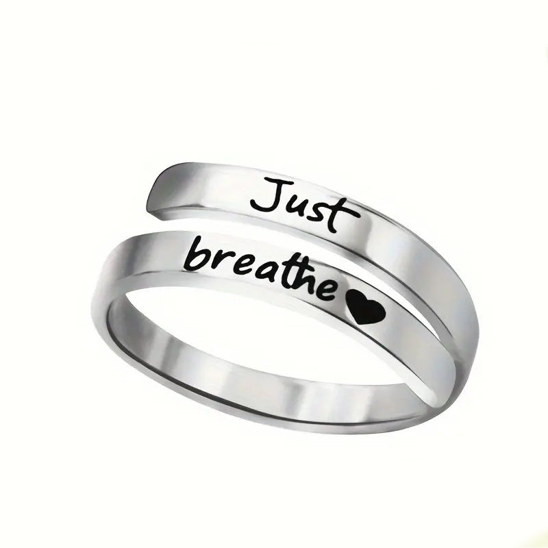 Bague cœur spirale en argent