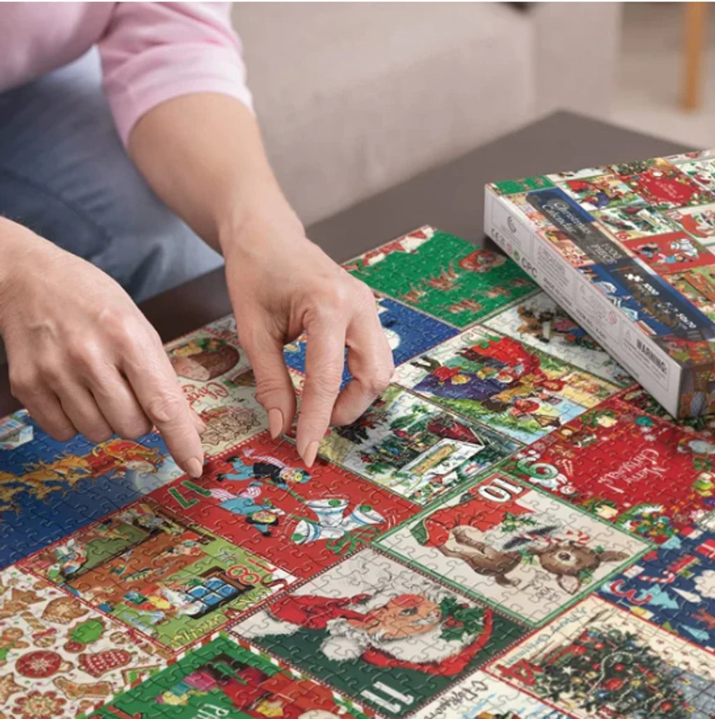 Frohes Jigsaw-Adventskalender-Puzzle