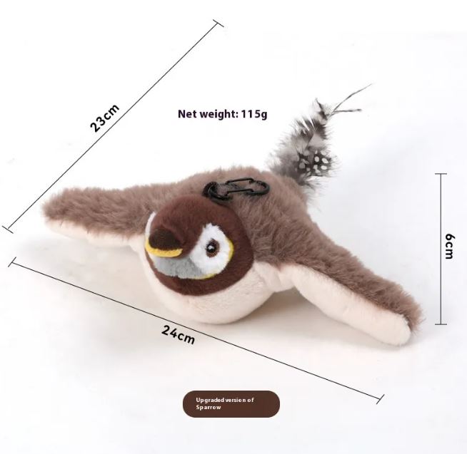 Flatterndes Katzenspielzeug (Vogel)