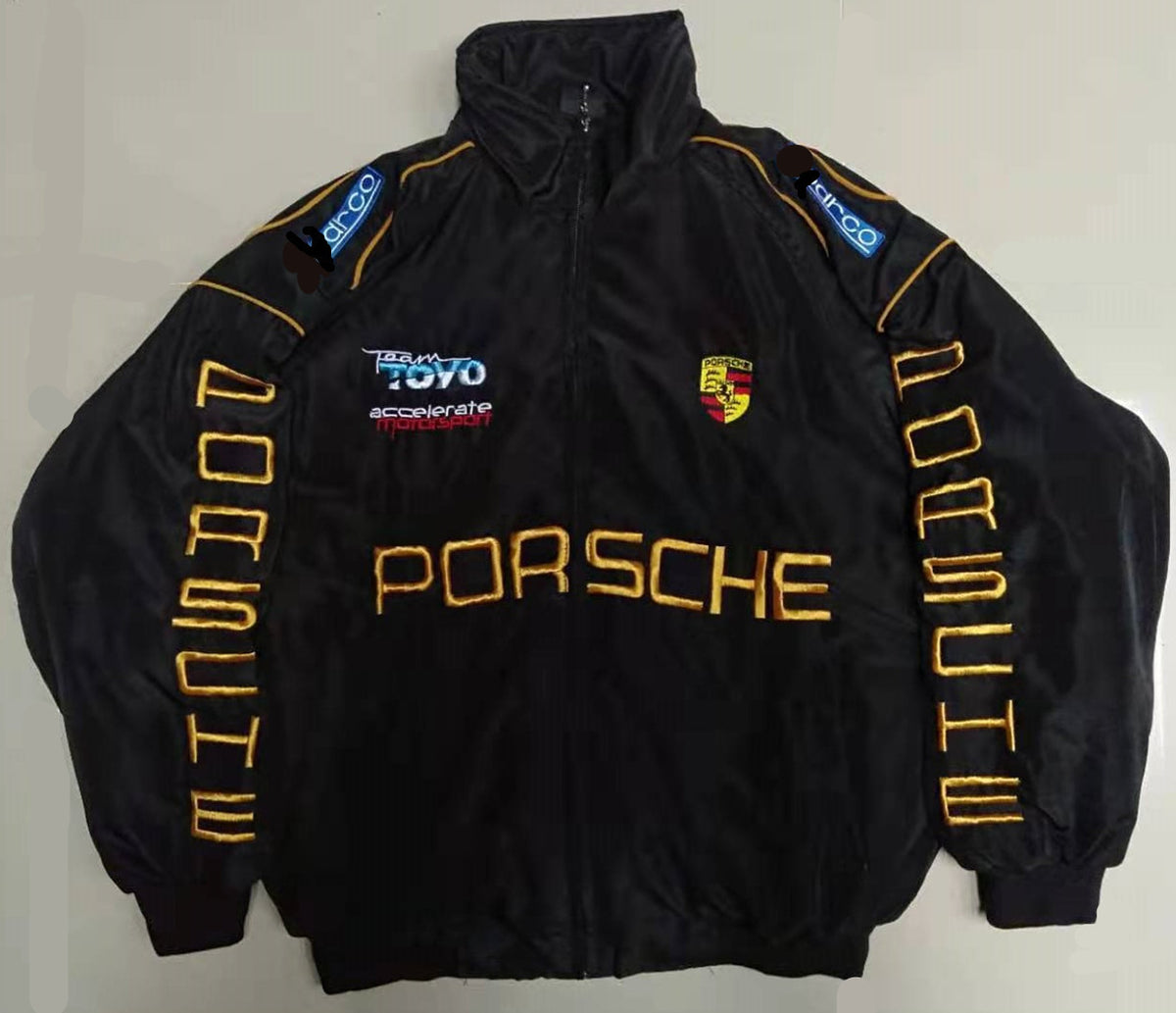 Veste de course F1 - Vêtement d'extérieur brodé style vintage