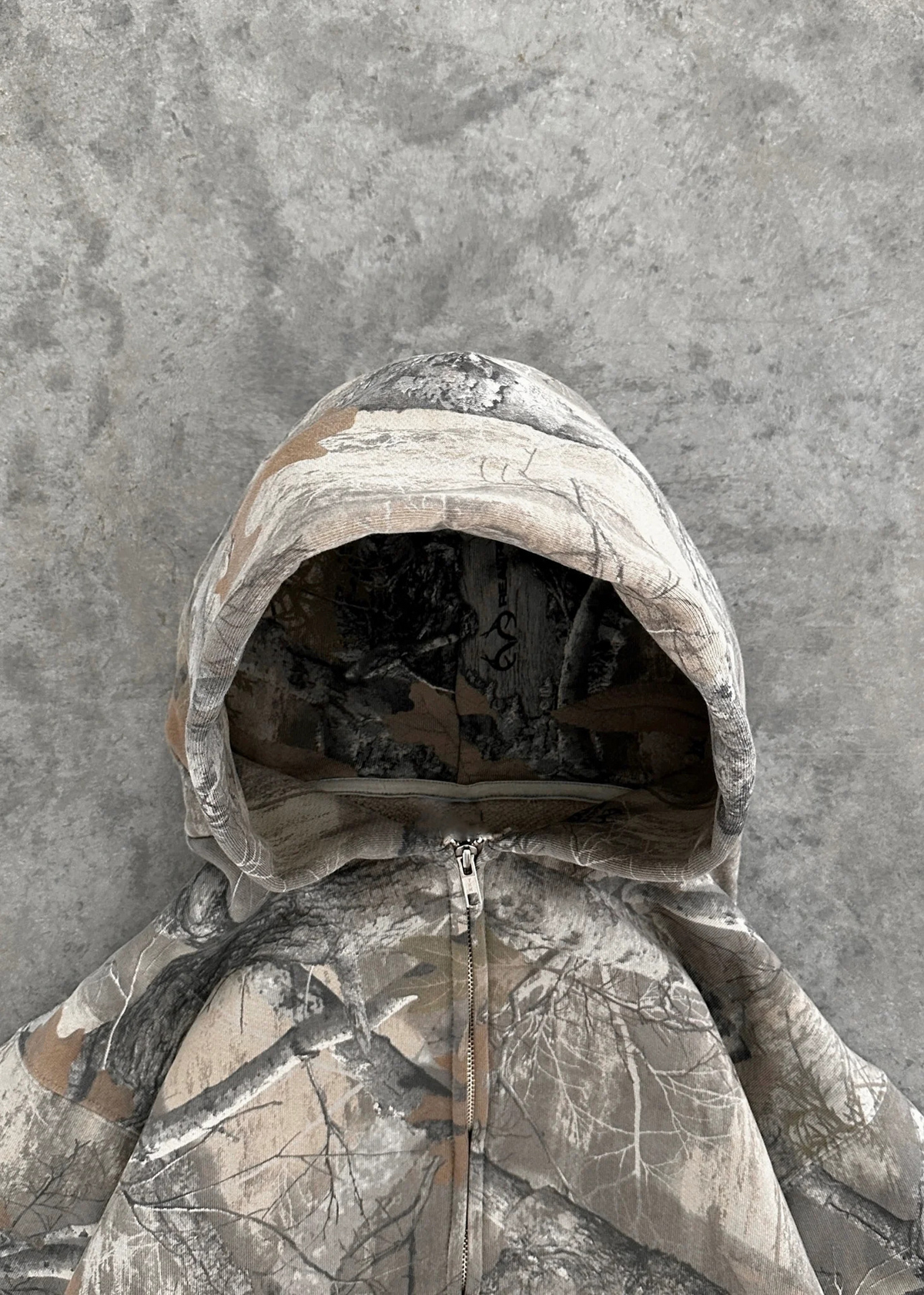 Sweat à capuche rétro motif camouflage urbain