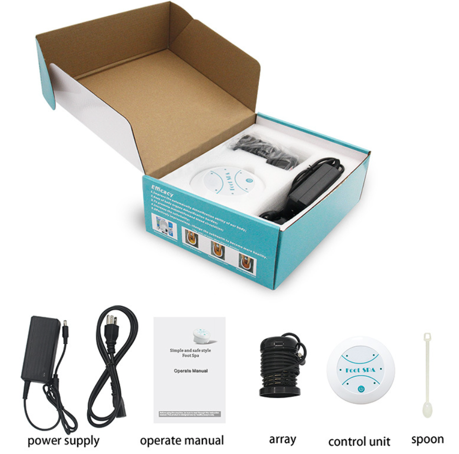 Appareil de massage ionique compact pour les pieds