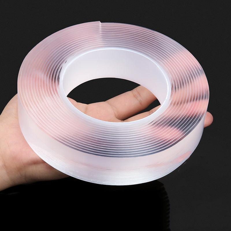 Ruban adhésif nano double face transparent