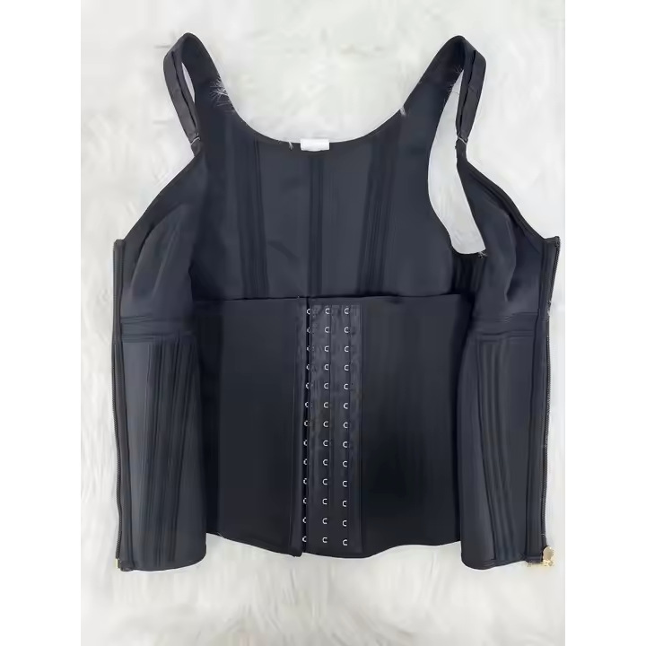 Corset gainant en maille à trois rangées de crochets