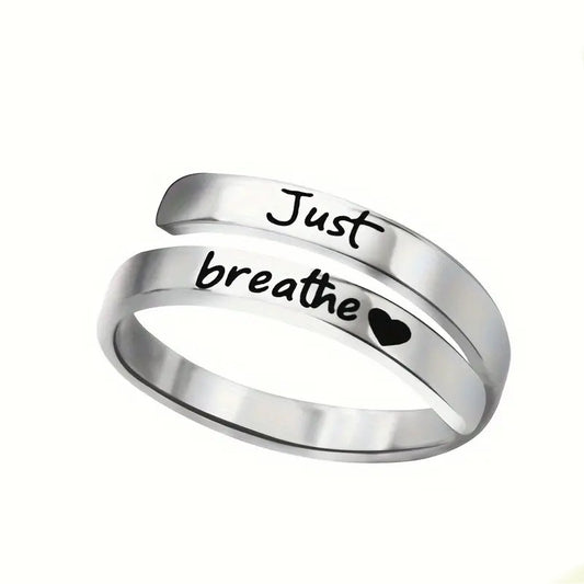 Bague cœur spirale en argent