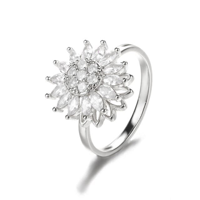 Bague tournante Tournesol pour soulager l'anxiété
