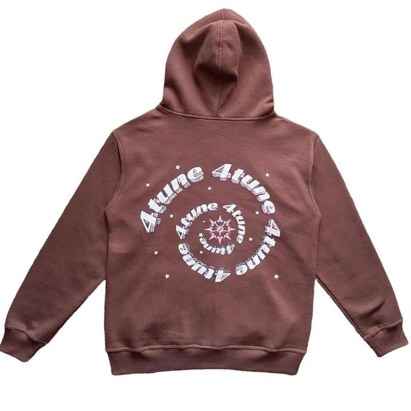 Sweats à capuche zippés à motif étoiles