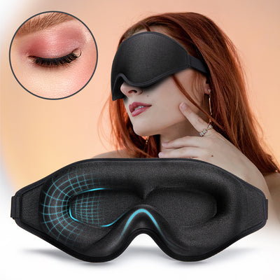 3D Natural Memory Foam Sleep Mask for Comfort