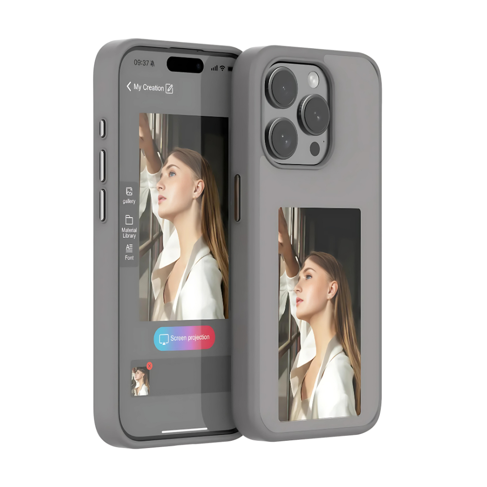 Coque de téléphone à encre électronique